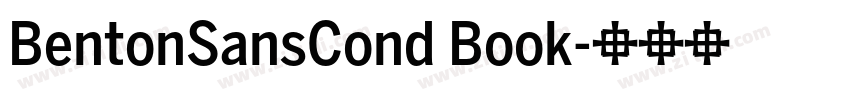 BentonSansCond Book字体转换